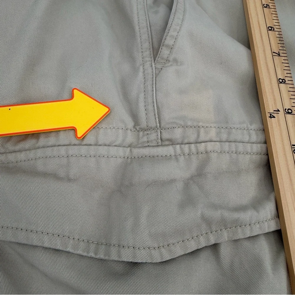Polo Ralph Lauren Shorts Men’s 50 Big Beige Cargo Pockets Relaxed-discolored